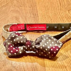 Vintage Christian Lacroix silk bow tie